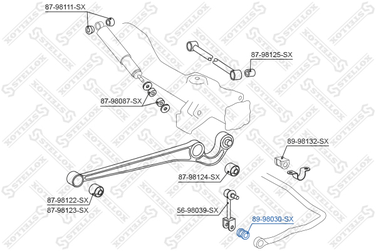 Stellox 89-98030-SX Втулка стабилизатора наружная Toyota La | зад | - 2