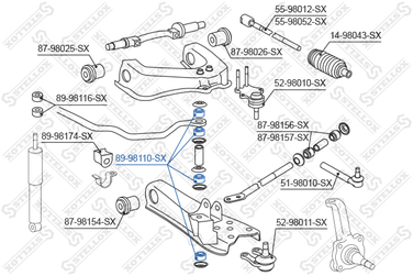 Stellox 89-98110-SX Втулка тяги стабилизатора переднего Toy - 2