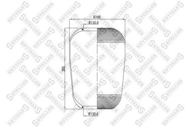 Stellox 90-36333-SX Пневмоподушка  bpw,mb - 1
