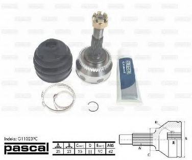 PASCAL G11023PC Шарнирный комплект, приводной вал - 1