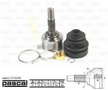 PASCAL G11043PC Шарнирный комплект, приводной вал - 1