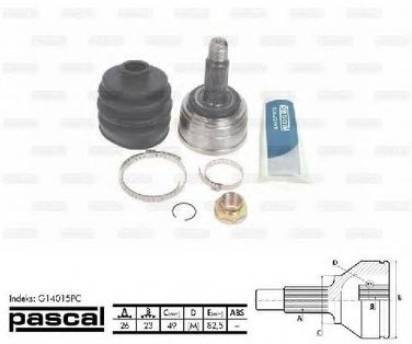 PASCAL G14015PC Шарнирный комплект, приводной вал - 1