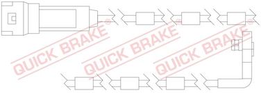 Quick Brake WS0128A Датчик износа тормозных колодок - 1