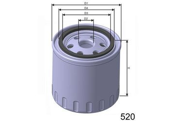 MISFAT Z607 Фильтр масляный - 1