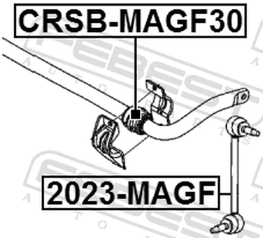 Febest CRSB-MAGF30 Втулка стабилизатора | перед прав/лев | - 2