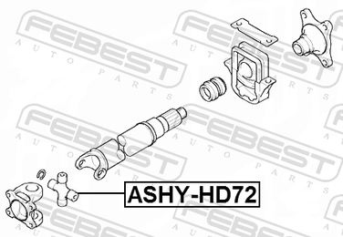 Febest ASHY-HD72 Крестовина карданной передачи - 2