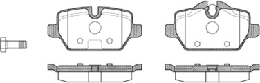 Stellox 1143 000-SX Колодки дисковые з. BMW E87 1.6/1.8d 04> | зад | - 1