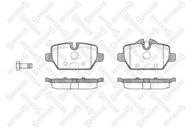Stellox 1143 000-SX Колодки дисковые з. BMW E87 1.6/1.8d 04> | зад | - 2