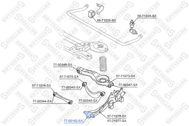 Stellox 77-00182-SX С/б зад.рыч.пер. Ford Focus 2.0TDCi 04> | лев | - 1