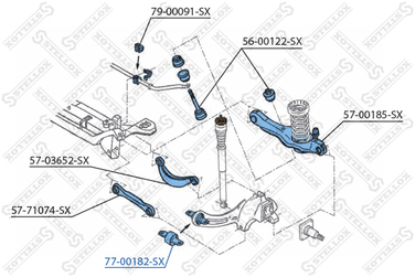 Stellox 77-00182-SX С/б зад.рыч.пер. Ford Focus 2.0TDCi 04> | лев | - 2