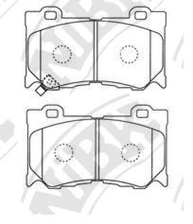 NIBK PN0389 Колодки тормозные дисковые | перед | - 2