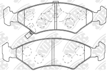 NIBK PN0051 Колодки тормозные дисковые | перед | - 1