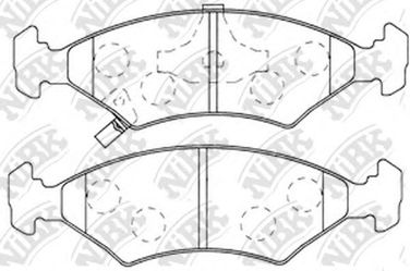 NIBK PN0051 Колодки тормозные дисковые | перед | - 2