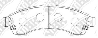 NIBK PN0077 Колодки тормозные дисковые | перед | - 2