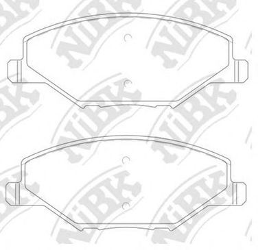 NIBK PN33002 Колодки тормозные дисковые | перед | - 2