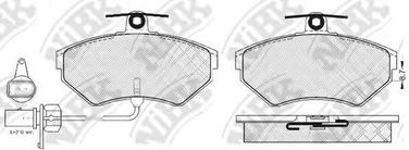 NIBK PN0023W Колодки тормозные дисковые | перед | - 2