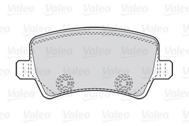 Valeo 301928 Колодки тормозные дисковые | зад | - 1