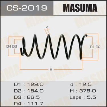 Masuma CS-2019 Пружина ходовой части | перед | - 1