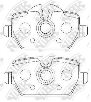 NIBK PN0070 Снят, замена pn0549 Колодки тормозные дисковые | зад | - 1