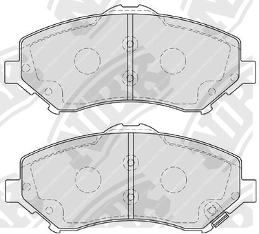 NIBK PN0496 Колодки тормозные дисковые | перед | - 1