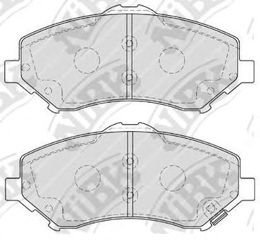 NIBK PN0496 Колодки тормозные дисковые | перед | - 2