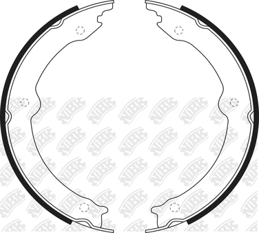 NIBK FN0647 Колодки тормозные барабанные | зад | - 1