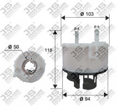 JS Asakashi FS13002 Фильтр топливный - 1