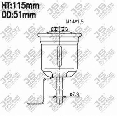 JS Asakashi FS3204 Фильтр топливный - 1
