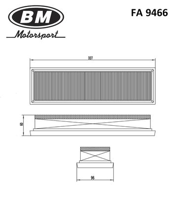 BM FA 9466 Фильтр воздушный - 2