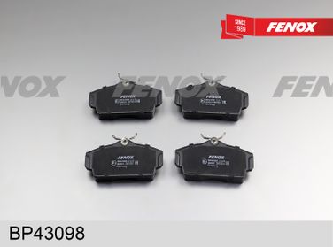 Fenox BP43098 Колодки тормозные дисковые | перед прав/лев | - 2