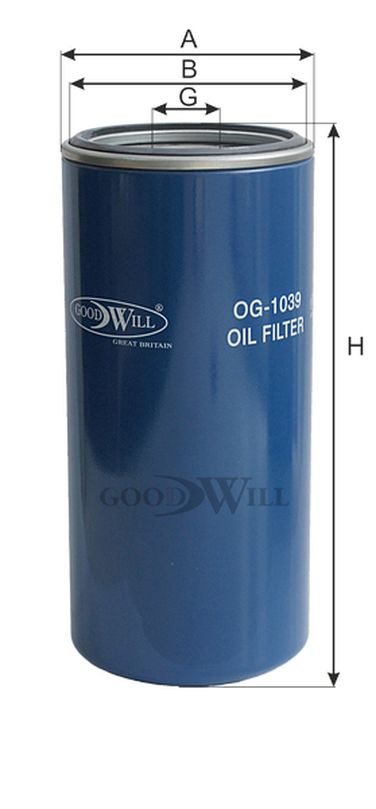 GoodWill OG 1039 Фильтр масляный двигателя HCV - 2