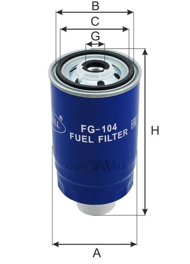 GoodWill FG 104 Фильтр топливный - 2