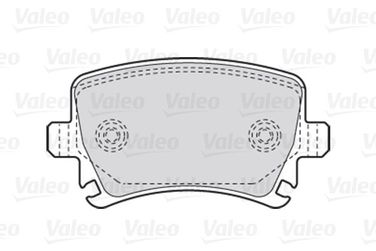 Valeo 301752 Колодки тормозные дисковые | зад | - 1