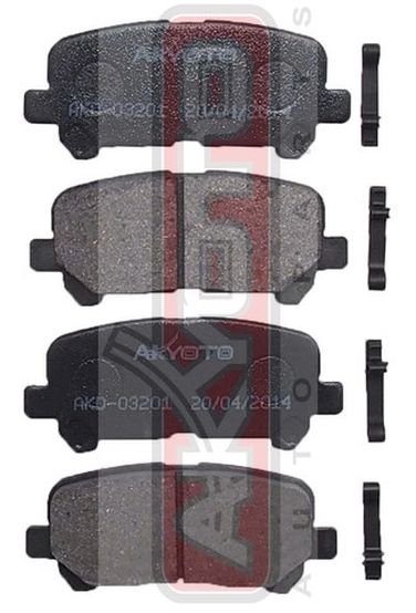 Akyoto AKD-03201 Колодки тормозные дисковые задние - 1