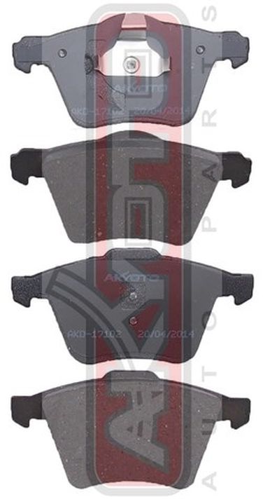 Akyoto AKD-17102 Колодки тормозные дисковые передние - 1