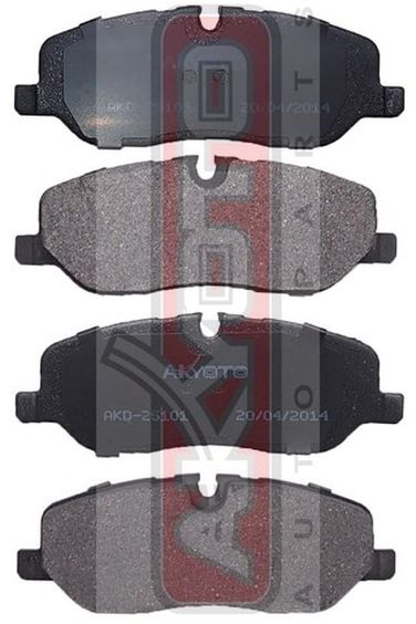 Akyoto AKD-25101 Колодки тормозные дисковые передние - 1