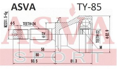 Asva TY-85 Шрус внешний | перед прав/лев | - 2