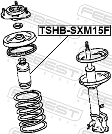 Febest TSHB-SXM15F Пыльник-отбойник амортизатора | перед прав/лев | - 2