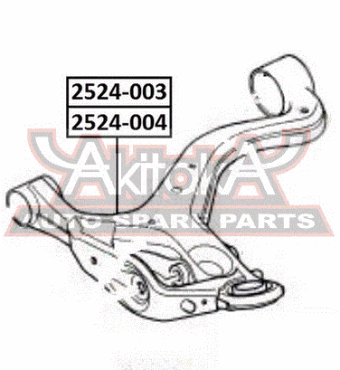 Asva 2524-004 Рычаг подвески | перед | - 2