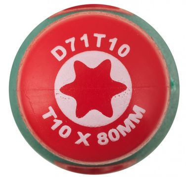 JONNESWAY D71T10 Отвертка anti-slip grip torx® T10 4х80х170 мм. - 2