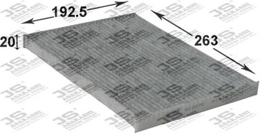 JS Asakashi AC207C Фильтр салона угольный - 1