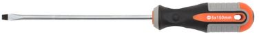 Ombra 750515 Отвертка стержневая шлицевая round grip, SL5x150 мм - 1
