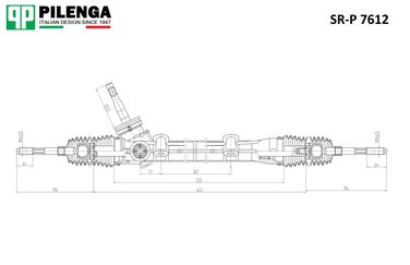 Pilenga SR-P 7612 Рейка рулевая без ГУР - 2
