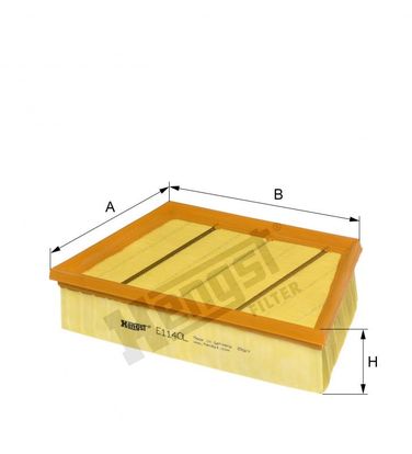 Hengst E1140L Фильтр воздушный - 2