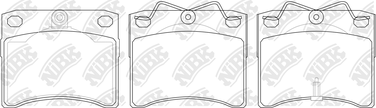 NIBK PN0278 Колодки тормозные дисковые | перед/зад | - 1