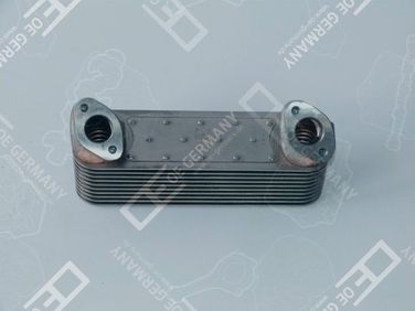 OE GERMANY 011820400000 Радиатор масляный MB om441 - om442 10 рёбер охлаждения - 1