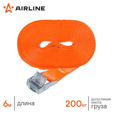 AIRLINE AS-T-02 Ремень крепления груза с фиксатором 6 м, 200 к - 4