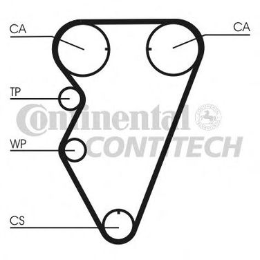 Contitech CT974WP1 Комплект ремня ГРМ + насос водяной - 2