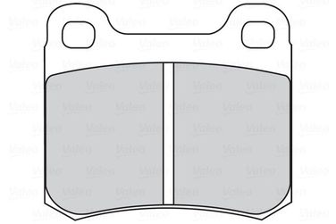 Valeo 301345 Колодки тормозные дисковые | зад | - 1