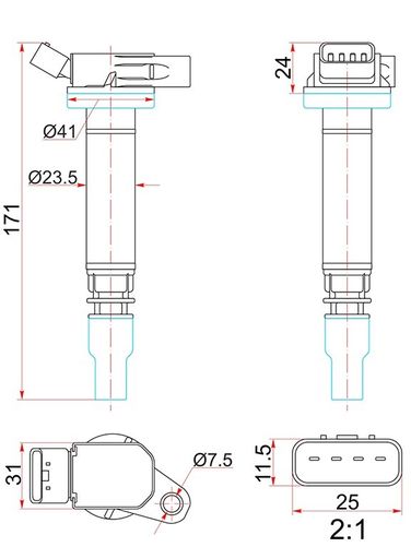 SAT ST-90919-02256 Катушка зажигания - 2